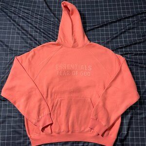 Fear-of-God-Essentials-Hoodie-Coral-XL-NEW